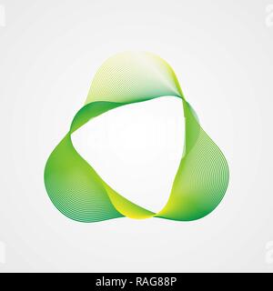 triangular wavy bright gradient rectangular frame. Stylized Guilloche Element 10 eps Stock Vector