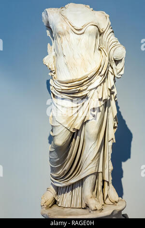 Rome, Italy - June 19, 2018: Roman antique statue of marble. Roman style sculpture Stock Photo