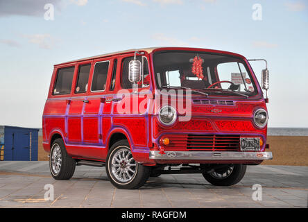 Chevrolet Sport customised classic American van Stock Photo - Alamy