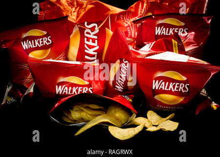 Walkers crisps. Stock Photo