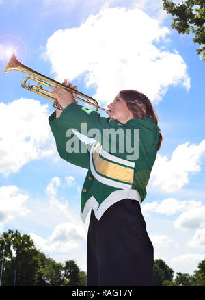 Trumpet player Stock Photo