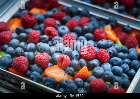 Assortment of fresh ripe berries Stock Photo