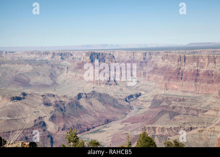 view of Grand Canyon from desert view lookout Stock Photo