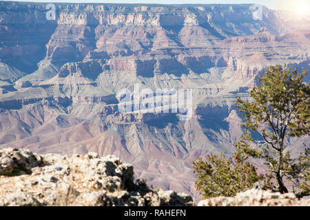 view of Grand Canyon from Navajo Point  lookout Stock Photo