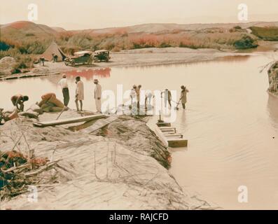 Jordan River. 1925. Reimagined by Gibon. Classic art with a modern twist reimagined Stock Photo