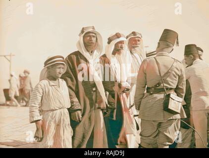 Sir Harold MacMichael His Excellency in Beersheba. June 1938. A Bedouin  tribal court forum during a speech made in reimagined Stock Photo - Alamy