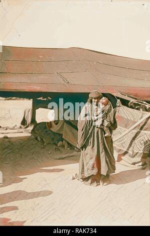 Bedouin wedding Bedouin mother and baby 1900, the Bedouin are a grouping of nomadic Arab peoples who have reimagined Stock Photo
