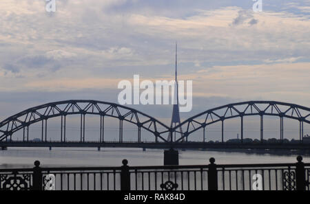 Riga Radio and TV Tower, Latvia Stock Photo