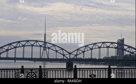 Riga Radio and TV Tower, Latvia Stock Photo