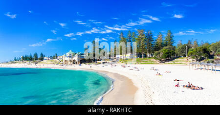 Cottesloe Beach, Australia, on a beautiful summer day. Perth beach, Western Australia Stock Photo