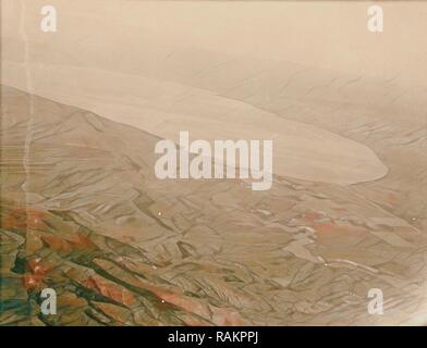 Aerial photos, Sea of Galilee and Jerusalem, Jordan River, Amman. 1925. Reimagined by Gibon. Classic art with a reimagined Stock Photo