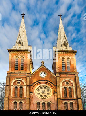 Notre-Dame Cathedral Basilica of Saigon  in Ho Chi Minh City, Vietnam Stock Photo