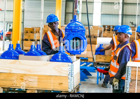 Johannesburg, South Africa - September 7 2016: Industrial Valve Manufacturing and Assembly Factory Facility Stock Photo