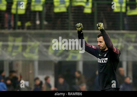 football, Serie A TIM championship 2018-19 INTER vs NAPOLI 1-0 in