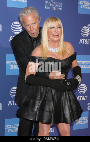 Palm Springs, CA, USA. 3rd Jan, 2019. PALM SPRINGS - JAN 17: Alan Hamel, Suzanne Somers at the 30th Palm Springs International Film Festival Awards Gala at the Palm Springs Convention Center on January 17, 2019 in Palm Springs, CA Credit: Kay Blake/ZUMA Wire/Alamy Live News Stock Photo