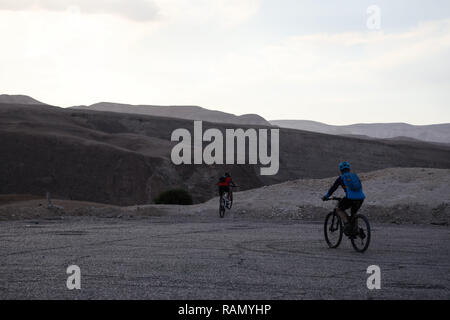 he Dea Sea near the Palestinian town of Jericho with its surrounding natural scene. The area is a natural habitat for the black starling bird. The Dead Sea is a salt lake located in the Jordan Rift Valley with the Jordan River being its main tributary. 1st Jan, 2019. Jericho, which is situated in an oasis in the Jordan Valley and has a hot desert climate, is located 258 metres below sea level and is the lowest city in the world Credit: Mohammed Turabi/IMAGESLIVE/ZUMA Wire/Alamy Live News Stock Photo