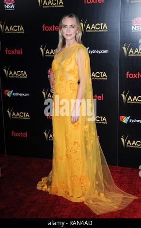 Los Angeles, CA, USA. 4th Jan, 2019. Emily Blunt at arrivals for 8th Annual Australian Academy of Cinema and Television Arts (AACTA) International Awards, SKYBAR at Mondrian Los Angeles, Los Angeles, CA January 4, 2019. Credit: Elizabeth Goodenough/Everett Collection/Alamy Live News Stock Photo