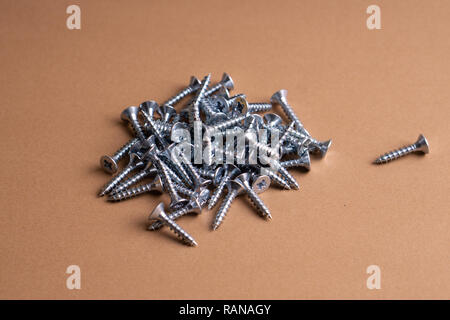 Self-tapping Screws - Perfect for Metal, Plastic and Wood Work. Stock Photo