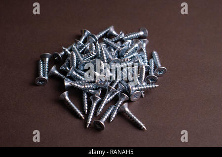 Self-tapping Screws - Perfect for Metal, Plastic and Wood Work. Stock Photo