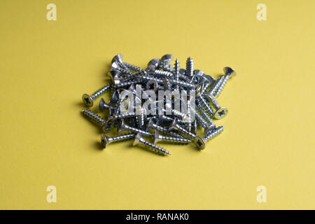 Self-tapping Screws - Perfect for Metal, Plastic and Wood Work. Stock Photo