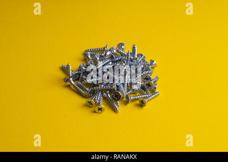 Self-tapping Screws - Perfect for Metal, Plastic and Wood Work. Stock Photo