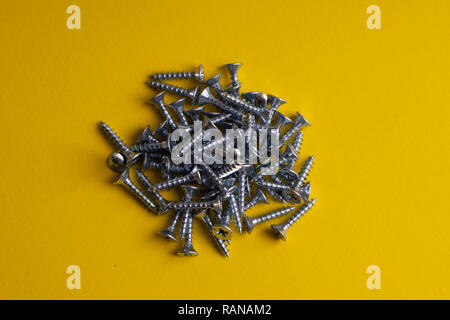 Self-tapping Screws - Perfect for Metal, Plastic and Wood Work. Stock Photo