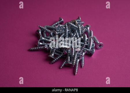 Self-tapping Screws - Perfect for Metal, Plastic and Wood Work. Stock Photo