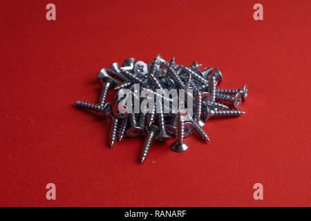 Self-tapping Screws - Perfect for Metal, Plastic and Wood Work. Stock Photo