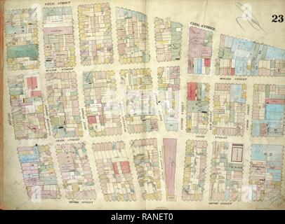 Plate 23: Map bounded by Canal Street, Broadway, Broome Street, Bowery, Including Hester Street, Howard Street, Grand reimagined Stock Photo