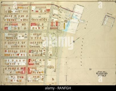 Brooklyn, Vol. 6, Double Page Plate No. 35, Part of Ward 30, Section 19, Map bounded by 23rd Ave., Warehouse Ave reimagined Stock Photo