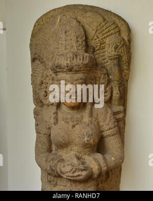 Arca or statue of Dewi Parwati found in central Java 8-10th century Stock Photo