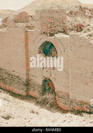 Iraq. Babylon 'the great.' Various views of the crumbling ruins. Gateway into Nebuchadnezzar's palace. 1932, Iraq reimagined Stock Photo