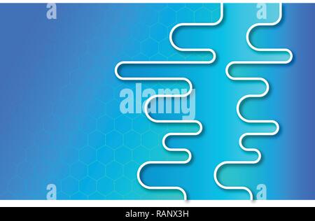 Abstract colorful background with hexagon net pattern, shadow and gradient effect. Modern style template design. Stock Vector