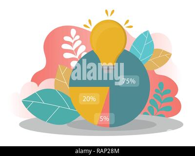ketogenic diet macros diagram, low carbs, high healthy fat vector illustration Stock Vector