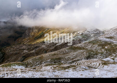 Beautiful view of a ski resort at german Alps Stock Photo