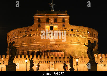 Italy, Rome, Castel Sant'Angelo, castle interior, throne hall Stock ...