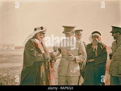 Sir Harold MacMichael His Excellency in Beersheba. June 1938. A Bedouin  tribal court forum during a speech made in reimagined Stock Photo - Alamy