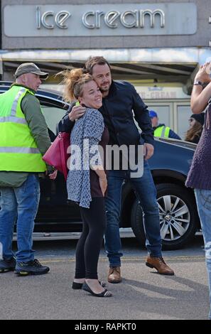 Eastenders Carter family during filming in Broadstairs, Kent  Featuring: Danny Dyer Where: Broadstairs, United Kingdom When: 09 Jun 2015 Credit: Steve Finn/WENN Stock Photo