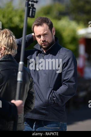 Eastenders Carter family during filming in Broadstairs, Kent  Featuring: Danny Dyer Where: Broadstairs, United Kingdom When: 09 Jun 2015 Credit: Steve Finn/WENN Stock Photo