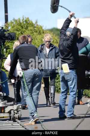 Eastenders Carter family during filming in Broadstairs, Kent  Where: Broadstairs, United Kingdom When: 09 Jun 2015 Credit: Steve Finn/WENN Stock Photo