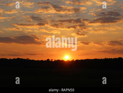 Cloud Sunset Stock Photo
