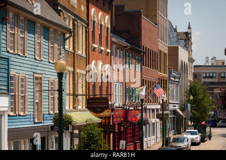 downtown small businesses in Norwich CT Stock Photo