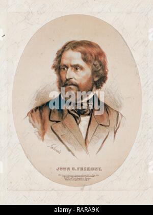 John C. Fremont / Fabronius., Boston: L. Prang & Co., 1861., 1 print: lithograph., Portrait print of John C. Fremont reimagined Stock Photo