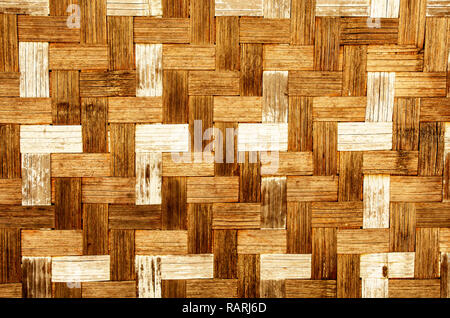 Texture of the old wicker mat of bamboo Stock Photo