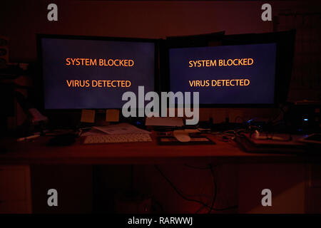 Hacker steal huge private data sets from politicians, journalists, artists and celebrities in Germany and published everything on the internet Symbol, Stock Photo