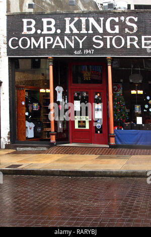 B.B. King's Company Store in Beale St. Entertainment Center in Memphis, TN, USA Stock Photo