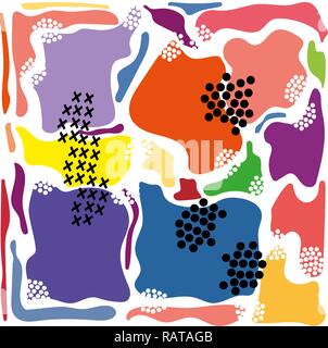modern abstract bright color avant garde background Stock Vector
