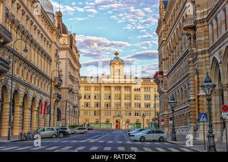 Government building of Vienna in Lichtenfelsgasse, Austria Stock Photo