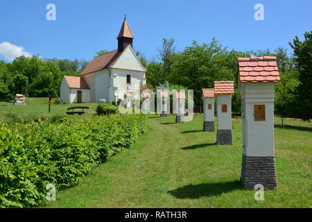 Our Lord's Ascension is a Roman Catholic church (Árpád age), Somogy county, Hungary, Magyarország, Europe Stock Photo