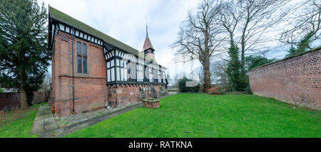 December 2018 - The East side of St John’s Church, High Legh, Knutsford, Cheshire, England, UK Stock Photo